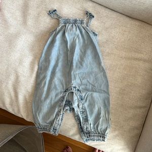 Denim jumpsuit size 6-12 months